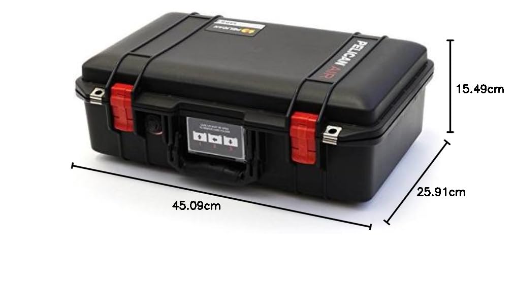 Amazon.co.jp: Pelican 1485 エアケース ブラック&レッド Trekpak